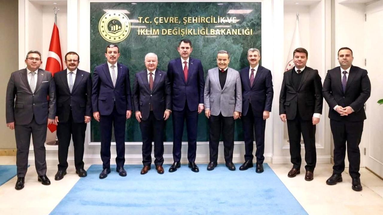 Aksaray Heyetinden Bakan Murat Kurum’a Ziyaret