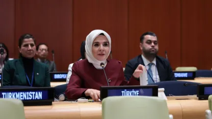 Bakan Göktaş BM'de konuştu: Kadınlar ve çocuklar için derin endişe duyuyoruz