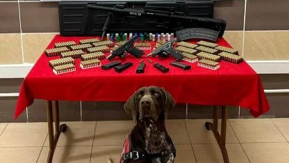 Bomba Arama Köpekleri Affetmedi: Ağaçören’de Cephanelik Yakalandı!