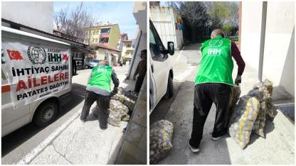 Aksaray İHH’dan İhtiyaç Sahiplerine 27 Tonluk  Patates Desteği