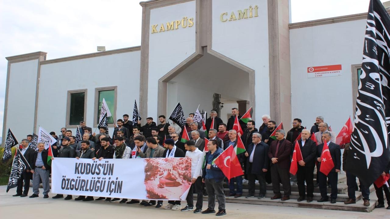 Aksaray’da Öğrencilerden Gazze İçin Basın Açıklaması