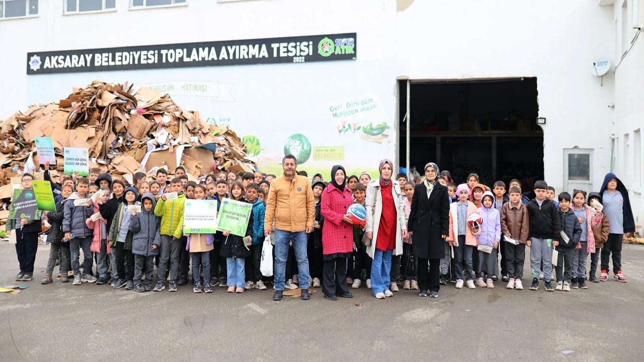 Uluslararası Sıfır Atık Günü’nde Aksaray'da Minikler Geri Dönüşümü Yerinde Öğrendi