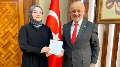 Aksaray’ın Gururu Ravzagül Sever’e Müftülükten Anlamlı Ödül!