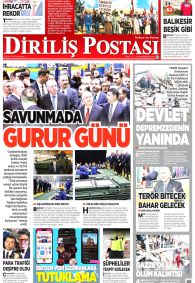 DİRİLİŞ POSTASI Gazete Manşeti