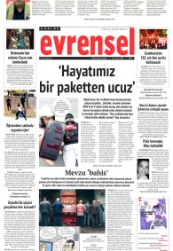 EVRENSEL Gazete Manşeti