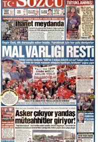 Sözcü Gazetesi Gazete Manşeti