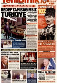 YENİBİRLİK Gazete Manşeti